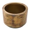 Contemporary vintage brass and copper finished planter by Eichholtz