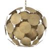 A contemporary boho vintage brass ceiling light by Eichholtz