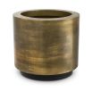 Contemporary vintage brass planter by Eichholtz