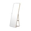 Luxurious brushed brass dressing mirror 