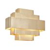 A marvellous golden art deco-inspired wall lamp 