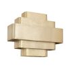 A marvellous golden art deco-inspired wall lamp 