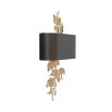 Beautiful botanical brass and bronze wall lamp