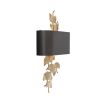 Beautiful botanical brass and bronze wall lamp