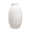 Eichholtz large white finish pottery vase 