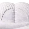 White marble couple in love hugging decorative object
