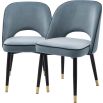 EICHHOLTZ CLIFF DINING CHAIR-Blue-Set of 2