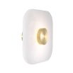 Eichholtz square alabaster wall lamp with a brass finish