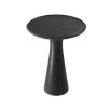 Honed black marble table