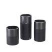Eichholtz set of 3 black marble candle holders in small medium and large