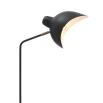 Eichholtz modern industrial floor lamp in black finish with marble base