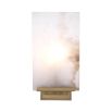 A luxurious antique brass and alabaster wall lamp