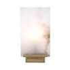 A luxurious antique brass and alabaster wall lamp