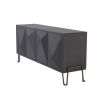 Contemporary charcoal brown oak veneer dresser by Eichholtz