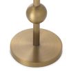 Eichholtz brushed brass finish side table with mirrored glass surface