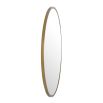 A contemporary brushed brass circular wall mirror by Eichholtz