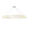 Glamorous Eichholtz nickel glass rod chandelier