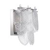 Luxurious Eichholtz clear glass wall lamp with nickel finish