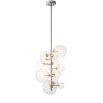 Nickel finish glass globe pendant light by Eichholtz