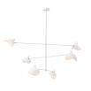 Luxury Eichholtz industrial modern white chandelier