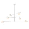 Luxury Eichholtz industrial modern white chandelier