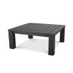 A chic contemporary black aluminium garden table