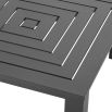 A chic contemporary black aluminium garden table