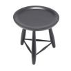 Eichholtz round side table in black wood finish 