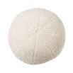 A luxurious fluffy cream-coloured decorative pillow by Eichholtz