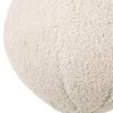 A luxurious fluffy cream-coloured decorative pillow by Eichholtz