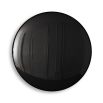 A luxurious round wall mirror with a black convex surface