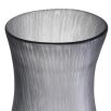 A luxurious handblown grey-tinted glass vase