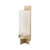 A luxurious alabaster and brushed brass table lamp 