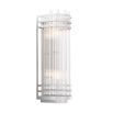 Glamorous Eichholtz nickel finish and clear glass wall lamp