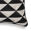 Eichholtz luxurious monochrome patterned rectangular cushion