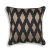 Luxurious Eichholtz black and gold patterned cushion