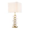 Eichholtz alabaster antique brass table lamp