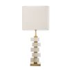 Eichholtz alabaster antique brass table lamp