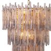 Luxurious tapered chandelier with brass finish by Eichholtz