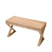 Natural oak veneer desk with three drawers