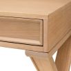 Natural oak veneer desk with three drawers