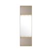 A unique wall mirror by Eichholtz with a brushed brass frame and smoked mirrored glass finish 