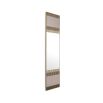 A unique wall mirror by Eichholtz with a brushed brass frame and smoked mirrored glass finish 