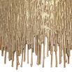 A glamorous and sculptural wall light by Eichholtz with a curved shape and gold finish 