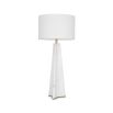 A luxury table lamp by Eichholtz with a sophisticated base, stylish fabric shade and alluring antique brass finish