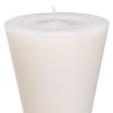 A set of 2 white sculptural candles by Eichholtz 