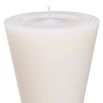A set of 2 white sculptural candles by Eichholtz