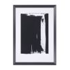 Pair of bold monochrome abstract prints by Eichholtz