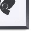 Pair of contemporary monochrome abstract prints by Eichholtz