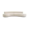 A dreamy boucle cream curvaceous sofa by Eichholtz 